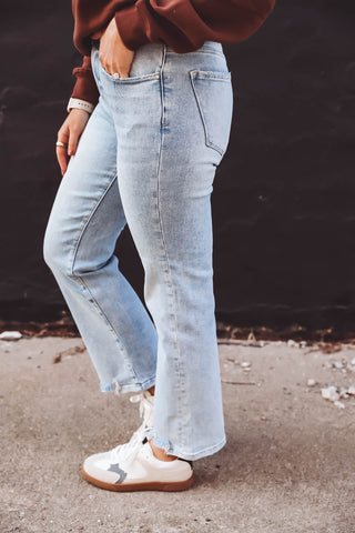 Maisie High Rise Straight Leg Denim