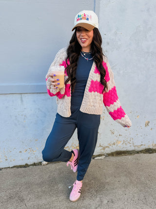 Lydia Striped Cardigan