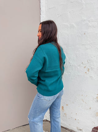 Sophia Sweater-Teal
