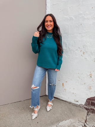 Sophia Sweater-Teal