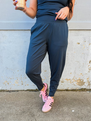 Venice Barrel Active Pants-Midnight Navy