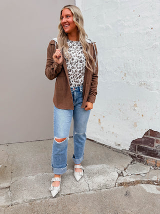 Jenna Leopard Top