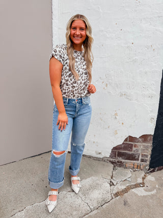 Jenna Leopard Top