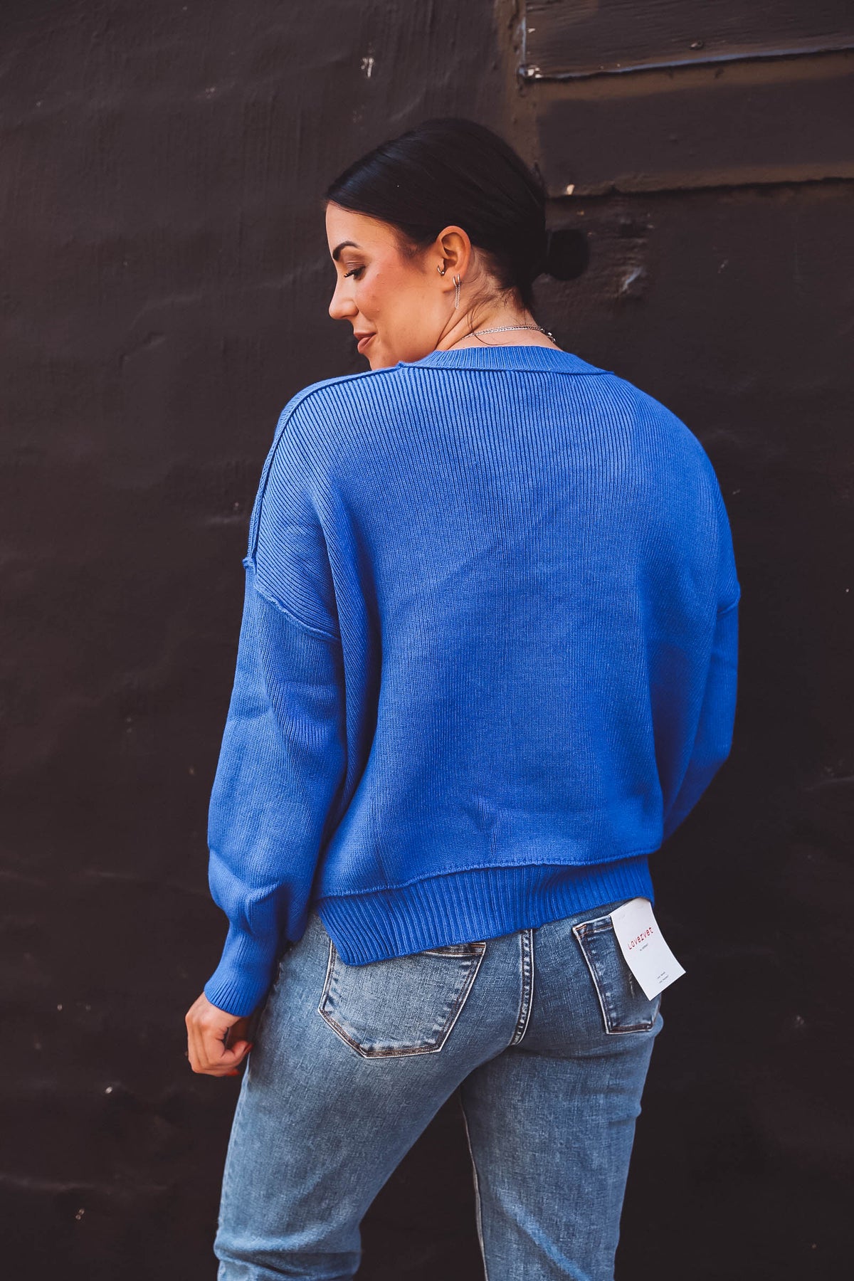 Riley Sweater-Royal Blue