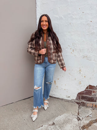 Holland Plaid Quilted Jacket