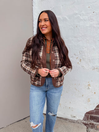 Holland Plaid Quilted Jacket