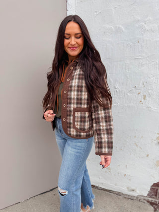 Holland Plaid Quilted Jacket