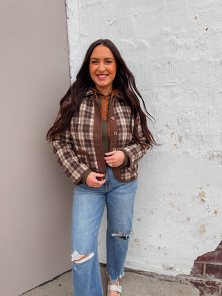 Holland Plaid Quilted Jacket