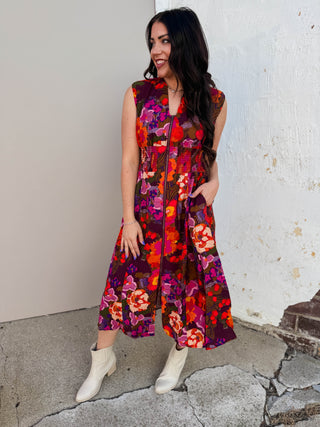 Isla Floral Midi Dress