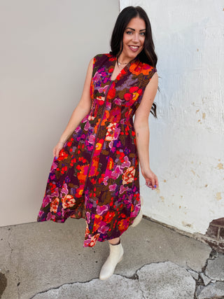 Isla Floral Midi Dress