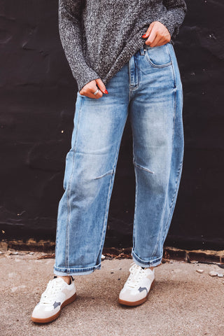 Brooks High Rise Barrel Jeans