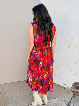 Isla Floral Midi Dress