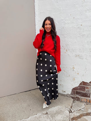 Isabel Polka Dot Maxi Skirt