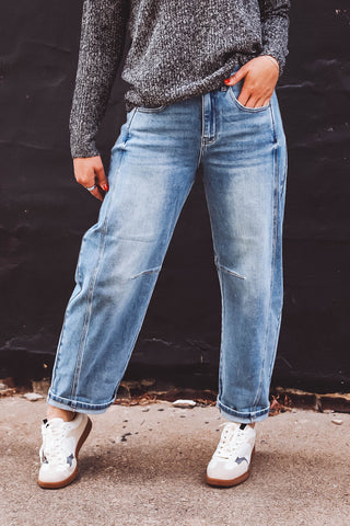 Brooks High Rise Barrel Jeans