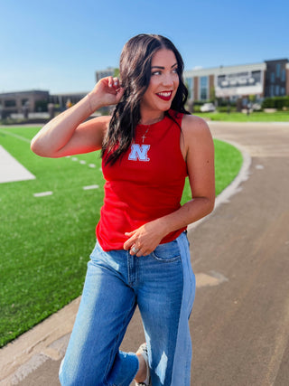 Nebraska Logo Patch Tank