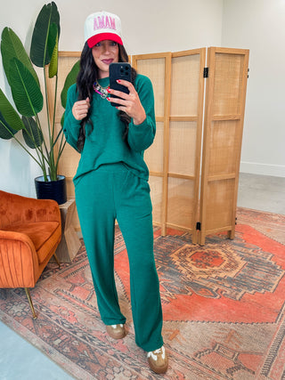 Olivia Lounge Set-Hunter Green