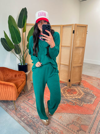 Olivia Lounge Set-Hunter Green