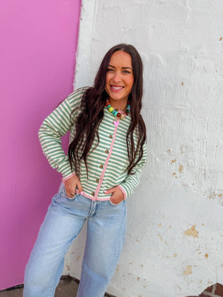 Rylee Striped Cardigan