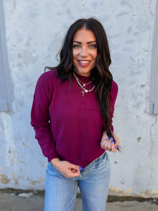 Reina Sweater-Plum