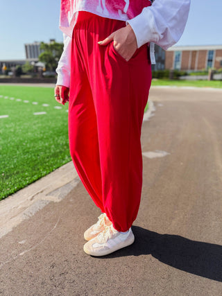 Easy Day Joggers-Red