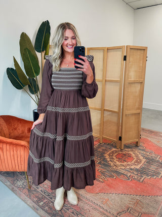 Tessa Maxi Dress-Mocha