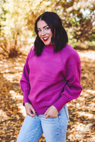 Olivia Sweater-Light Plum