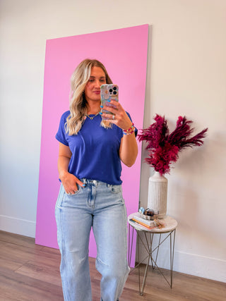 Everyday Ease Basic Tee-Royal