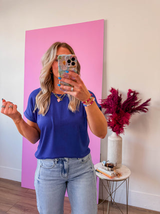 Everyday Ease Basic Tee-Royal