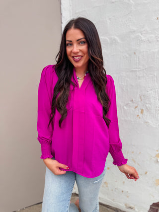 Jaycee Top-Magenta