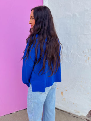 Ava Sweater-Cobalt