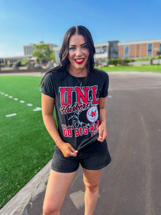 Nebraska Greene Volleyball Cuffed Tee