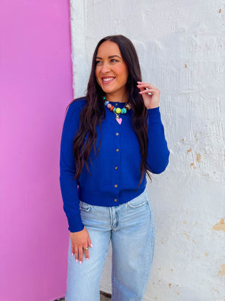 Jana Cardigan-Blue