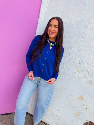 Jana Cardigan-Blue