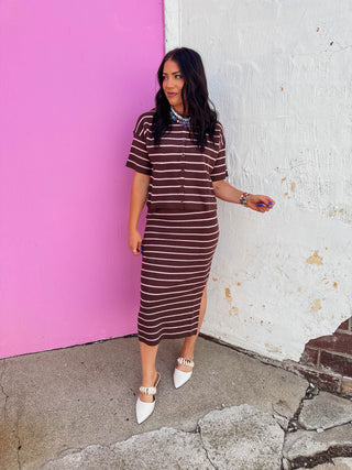 Aspen Striped Knit Set