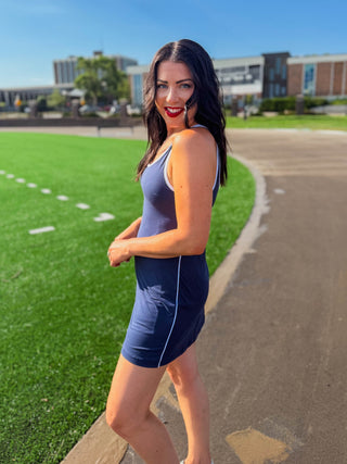 Court Ready Active Dress-Navy