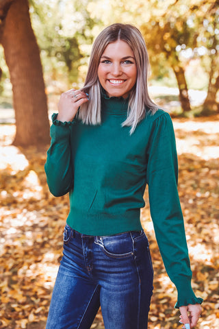 Daphne Knit Top-Green