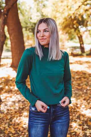 Daphne Knit Top-Green