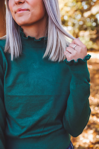 Daphne Knit Top-Green