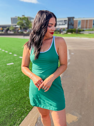 Court Ready Active Dress-Kelly Green