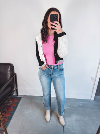 Rena Color Block Cardigan