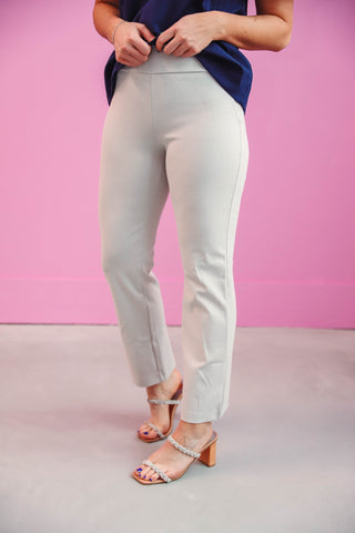 Kelsey Straight Leg Trousers-Pearl Grey