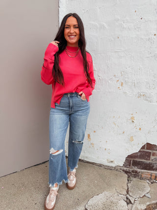 Sophia Sweater-Coral