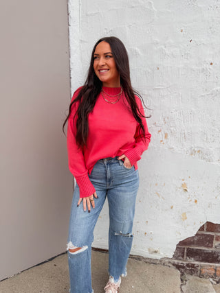 Sophia Sweater-Coral