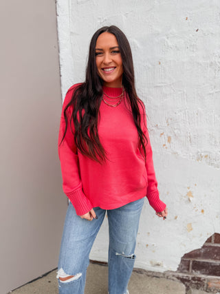 Sophia Sweater-Coral