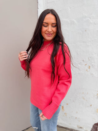 Sophia Sweater-Coral