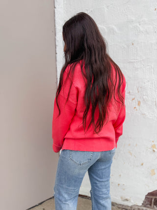 Sophia Sweater-Coral