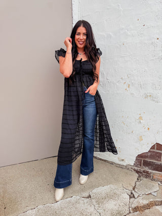 London Sheer Chiffon Dress