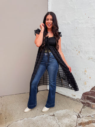 London Sheer Chiffon Dress