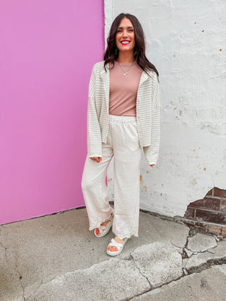 Payton Ribbed Tee-Ginger