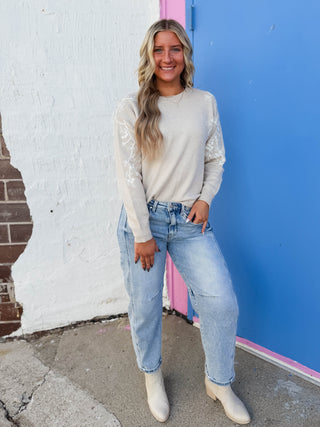 Rachel Sweater-Taupe